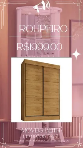 Promoção Roupeiro 100% MDF - 04/02