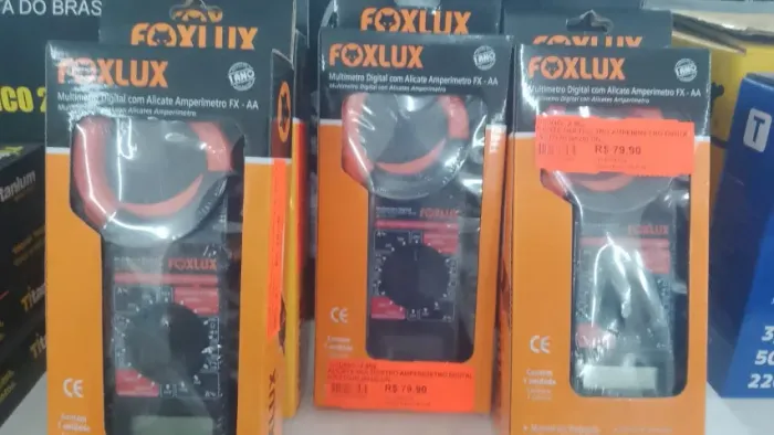 Multimetro Digital Com Alicate Amperimetro FX - AA Foxlux a vista R$79,90