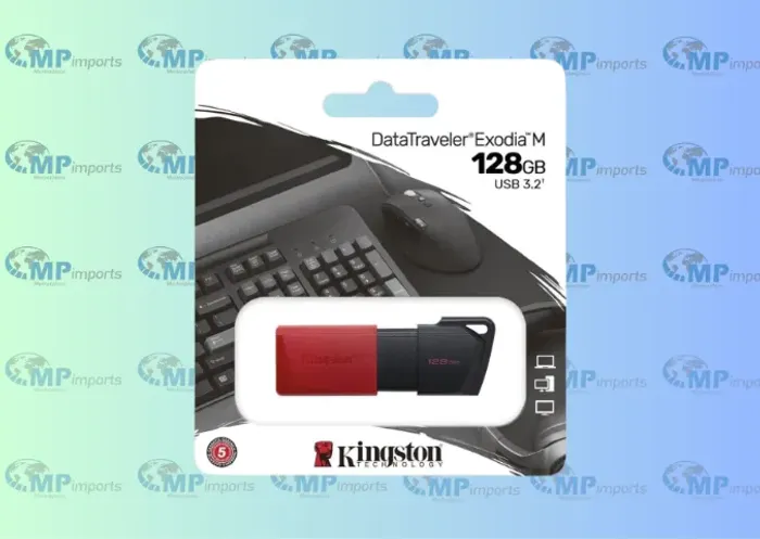 Loja MP Imports: Pendrive 128gb Kingston Datatraveler Exodia M 128gb Dtxm 3.2