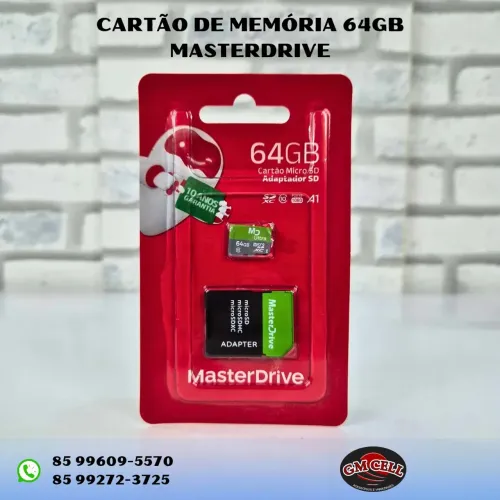 Cartão de Memória Micro SD 64GB MasterDrive