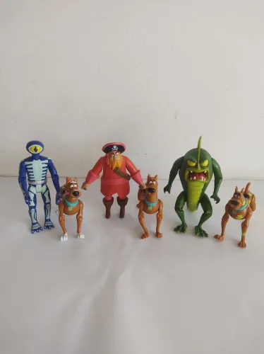 Coleção de Bonecos Scooby-Doo da Equity 1998