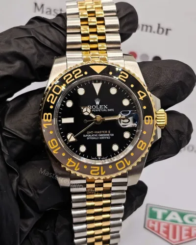 Rolex Gmt Master II base eta 126713GRNR + caixa completa 