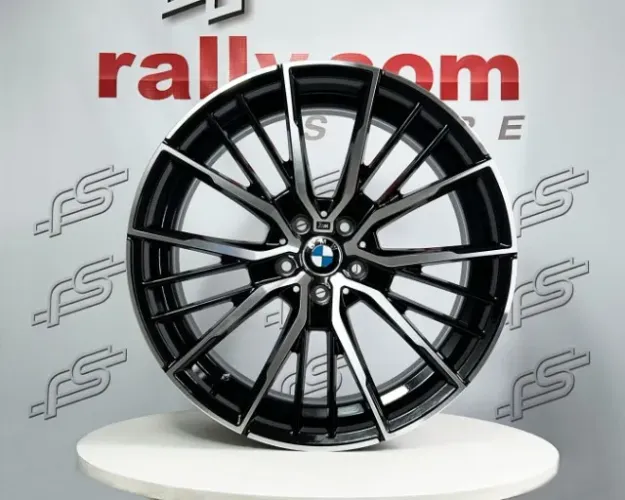 Jogo de Roda Bmw M8 Preto Diamantado 5x112 - 20x8,5 e 20x9,5 Offset 26/37