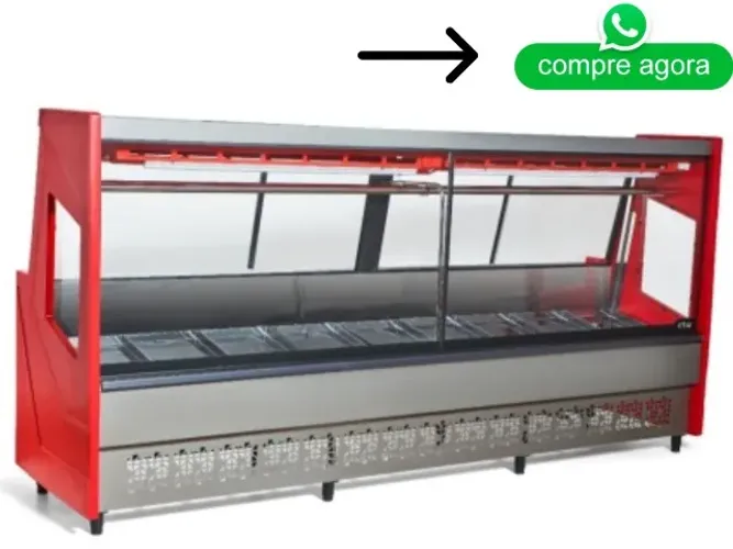 Balcão de Açougue 3M Vermelho 220v Polar