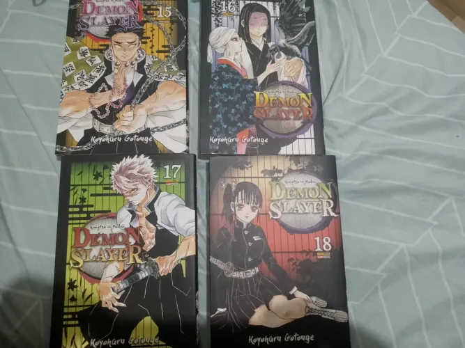 Mangás kimetsu no Yaiba Demon Slayer do vol 15 ao 19