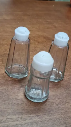 Antigo Galheteiro de Vidro 3 Peças - Vintage Anos70