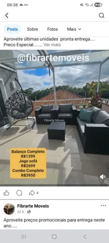 Conjunto pronta entrega Combo Luxo Balanço Completo + jogo de sofa
