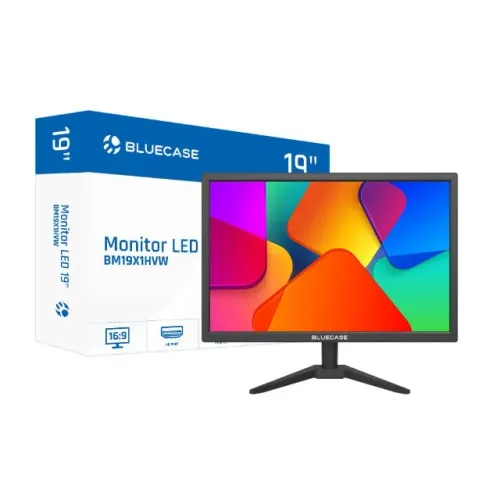 Monitor 19' Preto Led Bluecase - 75hz/Hdmi/Vga