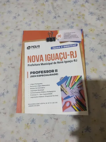 Apostila professor Nova Iguaçu 