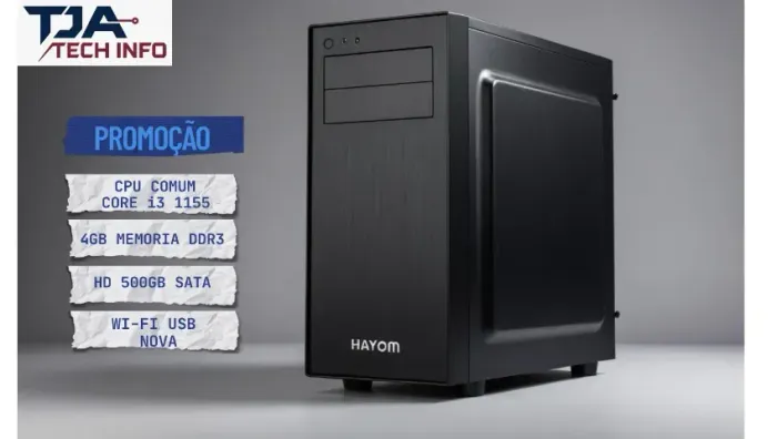 Computador Intel Core i3 2ª/3ª Geração | 4GB DDR3 | HD 500GB | Wi-Fi | Windows 10 Ativado 