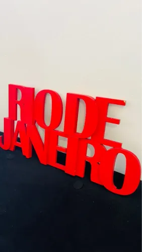 Placa Rio de Janeiro- MDF