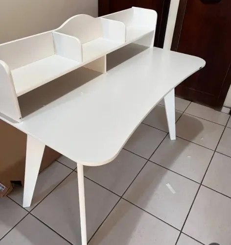 Promoção Mesa Escrivaninha Branca  - 23/05   