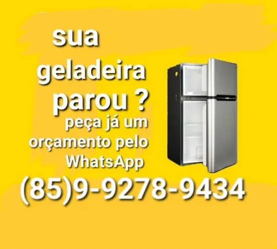 Gás em geladeira.