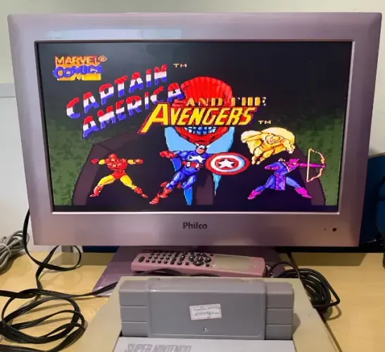 Jogo Super Nintendo Captain America And The Avengers Snes