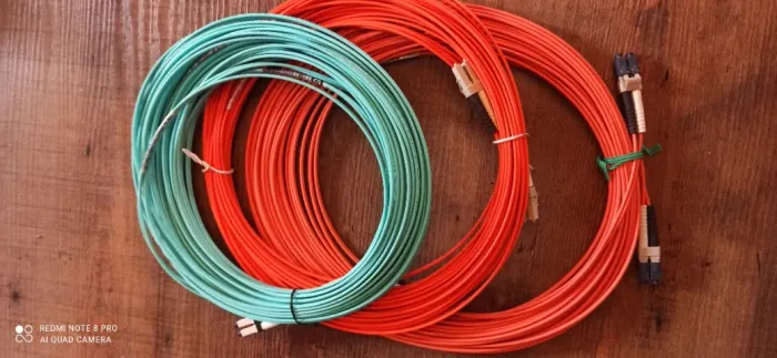 Cordão de fibra optica 3 de 15 mts 50/125 e