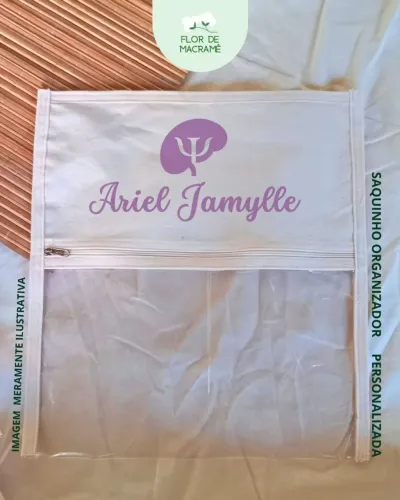 Porta-jaleco ou saquinho organizador