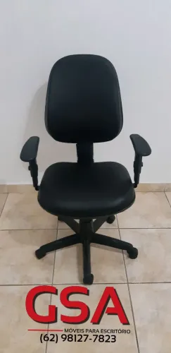Cadeira Giratória Executiva Alta lisa em 6x no cartão ( Entrega Grátis! )