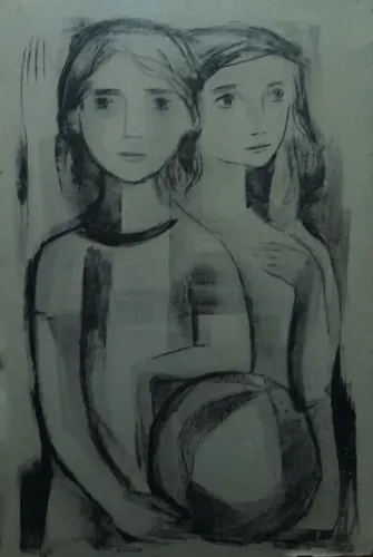 Alice Soares - Pinturas -Série Meninas