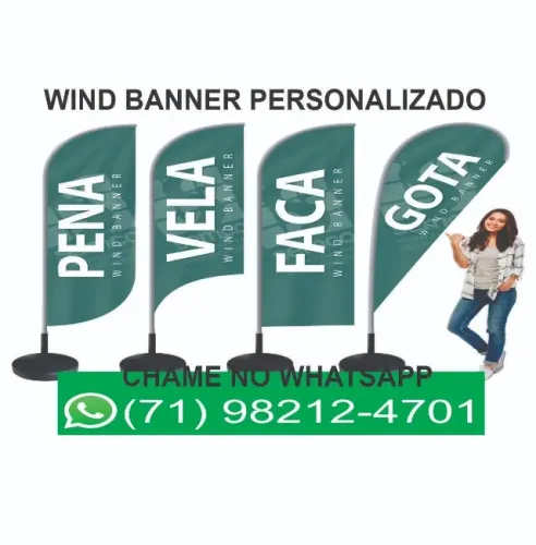 Wind Banner ; Pena, vela, quadrado! Personalizado