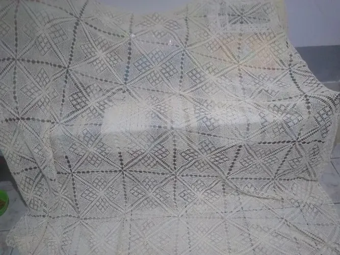 Colcha de crochê casal