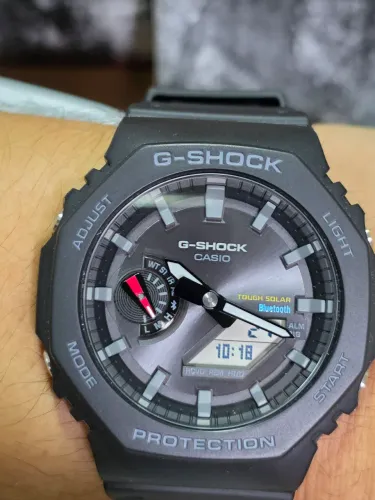 Relógio Casio G-shock Carbon Core Guard Ga-b2100-1adr Bluetooth