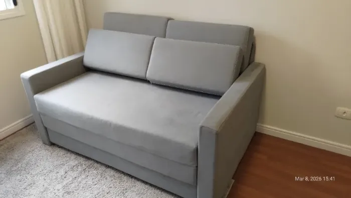 Sofá Cama Castor Salerno Max Casal Cinza