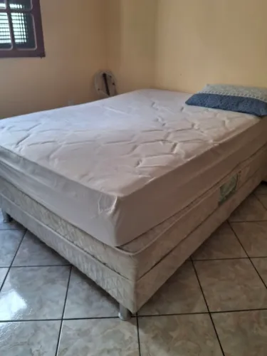 Cama casal Box completa