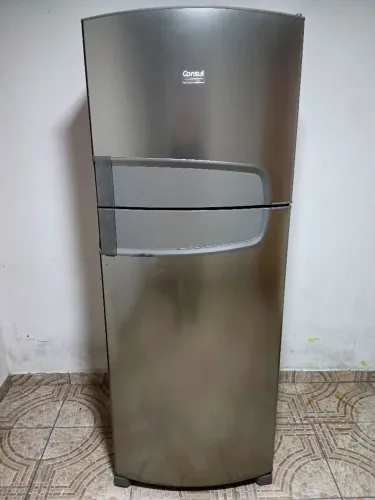 Geladeira Inox Consul, Grande! 450Lts. Gelando Bem! [ENTREGO]