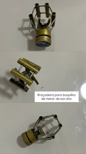 Abraçadeira estilo François boquilha de metal sax alto
