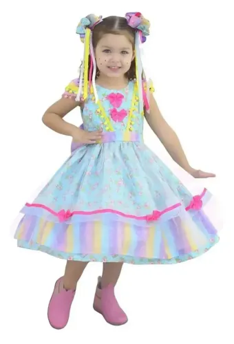 VESTIDO FESTA JUNINA LUXO