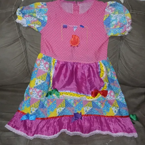 Vestido de festa junina infantil 