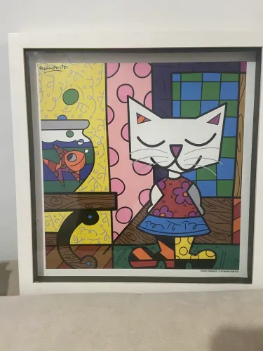 Quadro gata romero brito