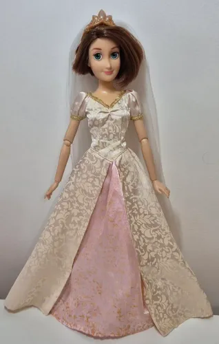 Boneca Princesa Rapunzel noiva enrolados