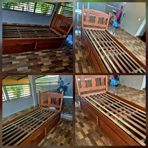 Cama de madeira maçica