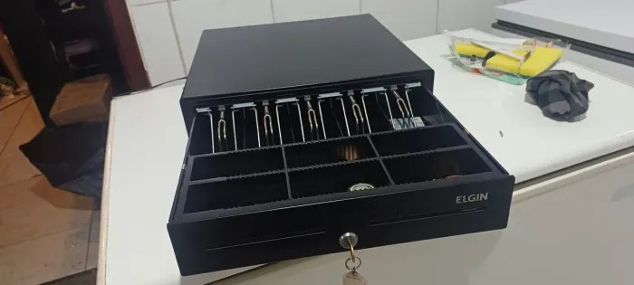 Gaveta de dinheiro automatica Elgin e manual - USADA