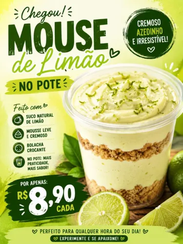 ? MOUSSE DE LIMÃO NO POTE ?