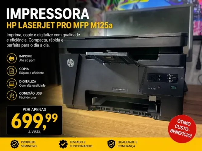 IMPRESSORA HP LASERJET PRO MFP M125a