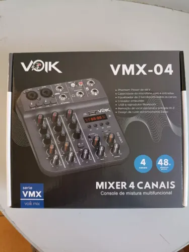 Mesa de som 4 canais VMX-04 c/ bluetooth