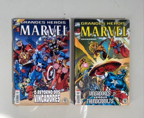 Lote com 2 HQs clássicas da Marvel 