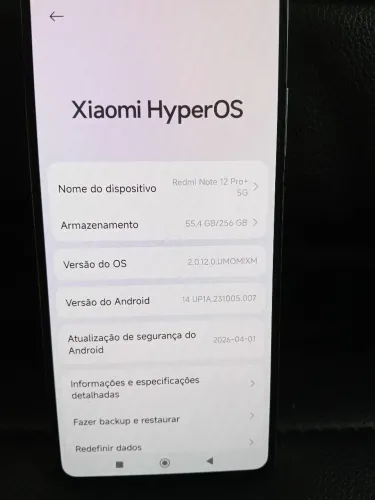 Redmi note 12 pro + 5g 12 GB ram 256 GB com NFC telefone todo original