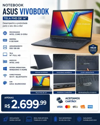 NOTEBOOK ASUS VIVOBOOK 14? NOVO ?  