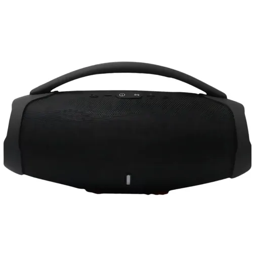 Caixa de Som Boombox Bluetooth Bivolt Preta Potente Portátil
