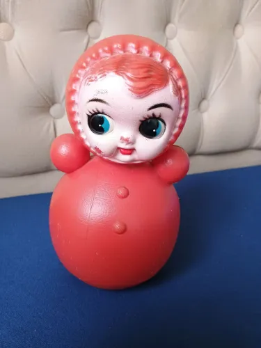 Boneca (tipo João bobo) KYOWA de origem russa - anos 60