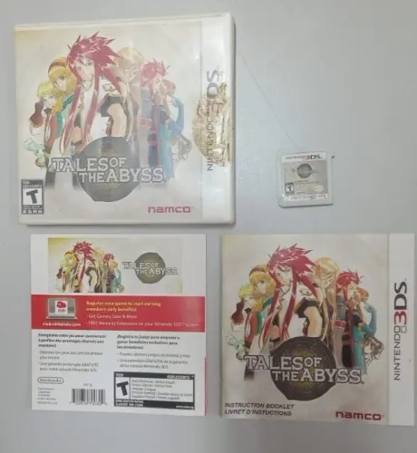 RARO Tales of the Abyss Nintendo 3ds COMPLETO, leia a descrição