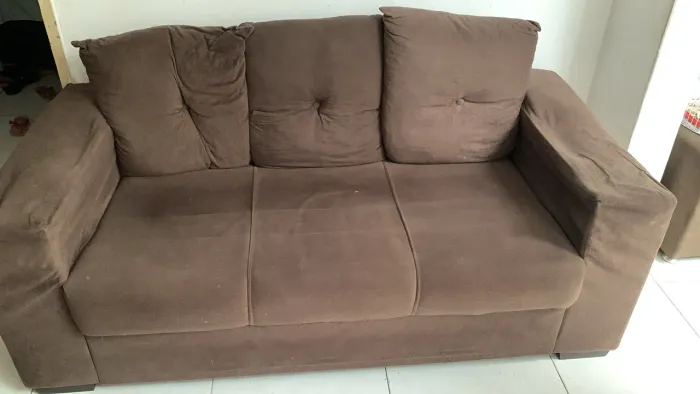 Sofá com puf 
