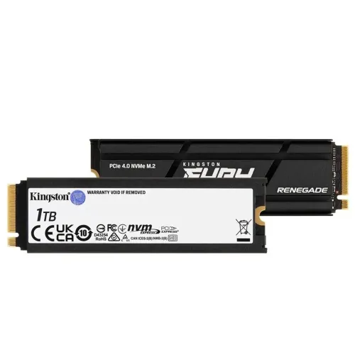SSD Kingston fury renegade, 1TB, leitura: 7300MB/s e gravação: 6000 MB/s