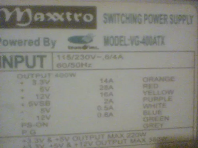 FONTE PC GENÉRICA 400W MAXXTRO