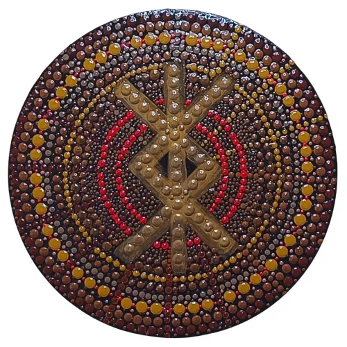 Quadro Decorativo Mandala Mdf Redondo Artesanal