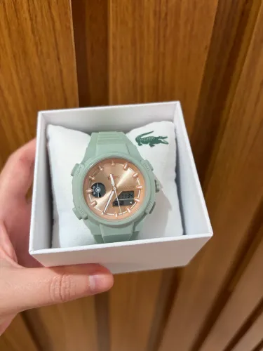 RELÓGIO LACOSTE ORIGINAL LC33 FEMININO BORRACHA VERDE