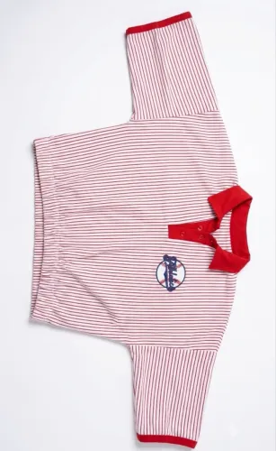 cropped listrado vermelho e branco g